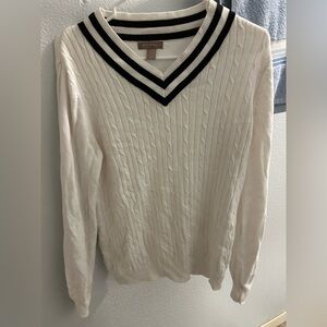 White Stag V Neck Sweater